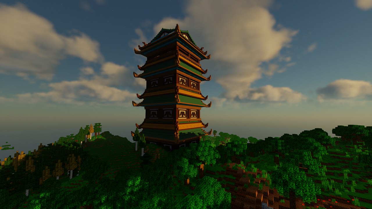 temple japonais minecraft