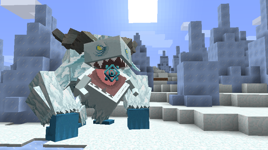 Frostmaw boss mowzies mobs minecraft